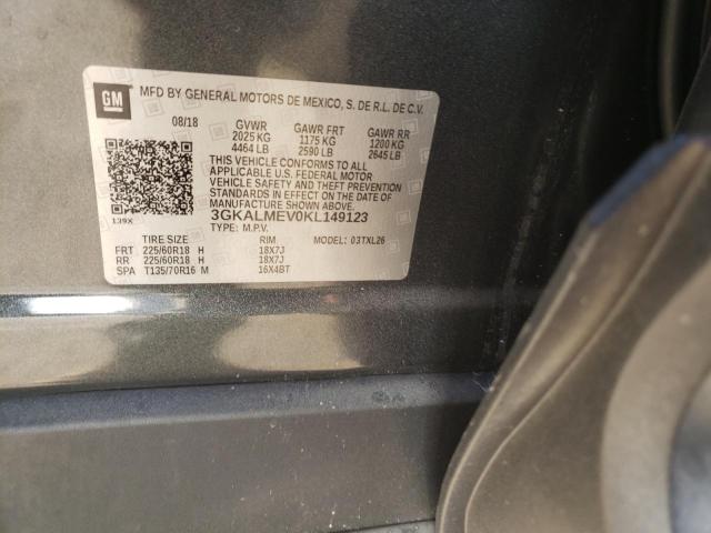 Photo 10 from auction – 2019 GMC TERRAIN SL with VIN 3GKALMEV0KL149123