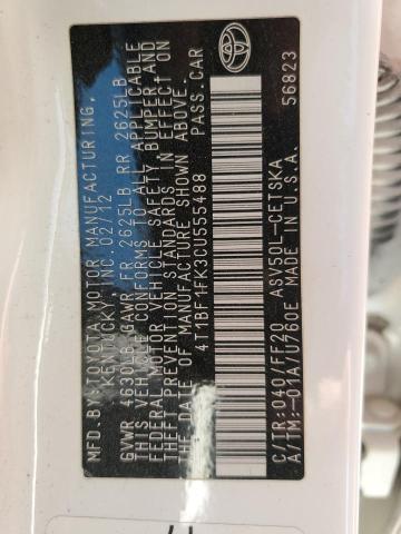 Photo 10 from auction – 2012 TOYOTA CAMRY BASE with VIN 4T1BF1FK3CU555488