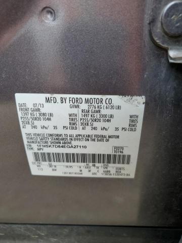 Photo 10 from auction – 2014 FORD EXPLORER X with VIN 1FM5K7D84EGA27110