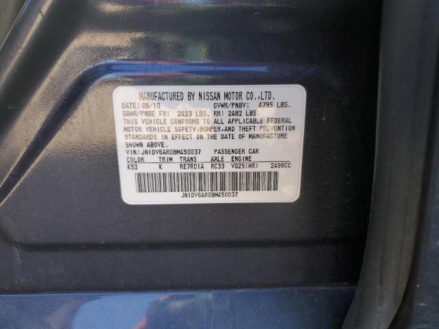 Photo 10 from auction – 2011 INFINITI G25 with VIN JN1DV6AR0BM450037