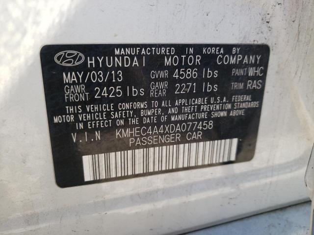 Photo 10 from auction – 2013 HYUNDAI SONATA HYB with VIN KMHEC4A4XDA077458