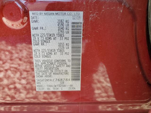 Photo 10 from auction – 2020 NISSAN ROGUE with VIN 5N1AT2MT4LC768784