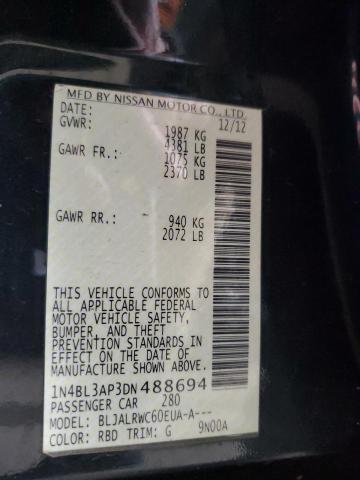 Photo 10 from auction – 2013 NISSAN ALTIMA 3.5 with VIN 1N4BL3AP3DN488694