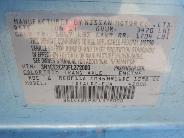 Photo 10 from auction – 2015 NISSAN VERSA NOTE with VIN 3N1CE2CP3FL372000