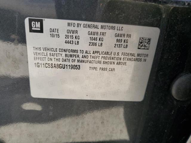 Photo 10 from auction – 2016 CHEVROLET MALIBU LIM with VIN 1G11C5SA8GU119053