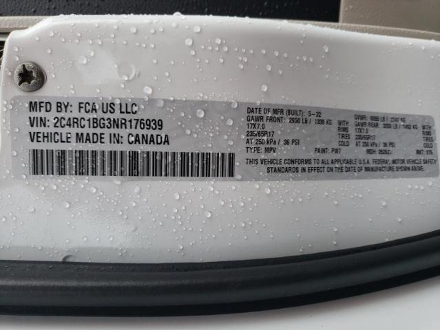 Photo 10 from auction – 2022 CHRYSLER PACIFICA T with VIN 2C4RC1BG3NR176939