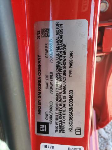 Photo 10 from auction – 2022 CHEVROLET SPARK 1LT with VIN KL8CD6SA8NC034633