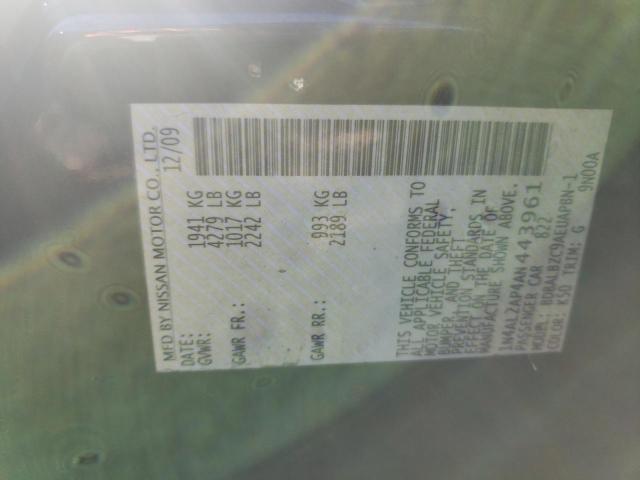 Photo 10 from auction – 2010 NISSAN ALTIMA BAS with VIN 1N4AL2AP4AN443961