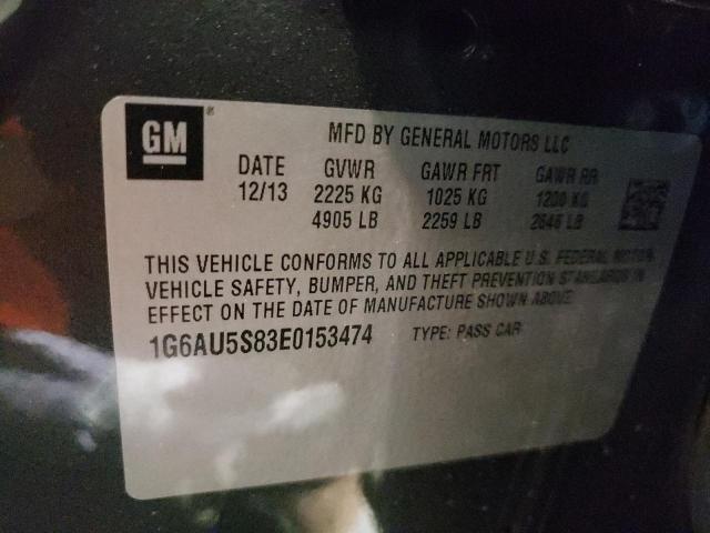 Photo 10 from auction – 2014 CADILLAC CTS VSPORT with VIN 1G6AU5S83E0153474
