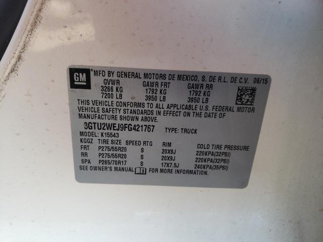 Photo 10 from auction – 2015 GMC SIERRA K15 with VIN 3GTU2WEJ9FG421767