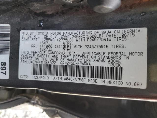 Photo 10 from auction – 2015 TOYOTA TACOMA DOU with VIN 3TMLU4EN4FM198522