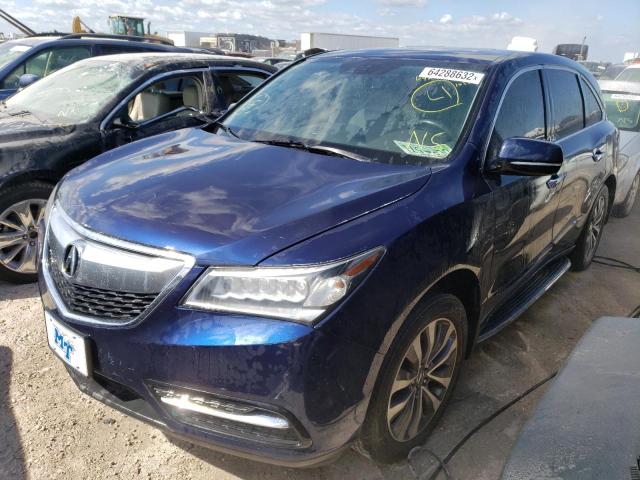 Photo 2 from auction – 2014 ACURA MDX TECHNO with VIN 5FRYD3H40EB018165