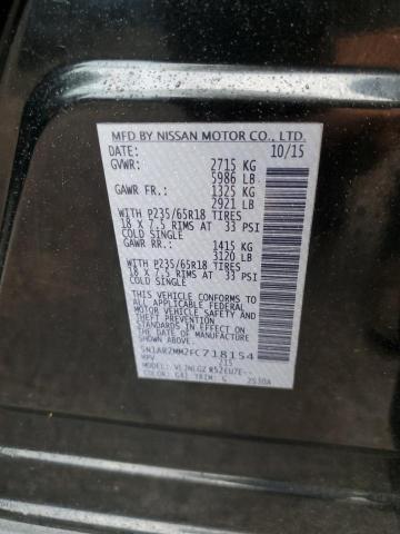 Photo 10 from auction – 2015 NISSAN PATHFINDER with VIN 5N1AR2MM2FC718154