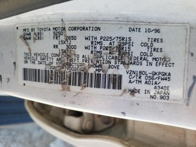 Photo 10 from auction – 1997 TOYOTA 4RUNNER SR with VIN JT3GN86R7V0024327