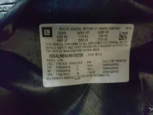 Zdjęcie 10 z aukcji – 2017 GMC TERRAIN SL z VIN 2GKALMEK5H6150786