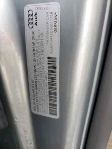 Photo 10 from auction – 2007 AUDI A8 L QUATT with VIN WAUMV44EX7N017138