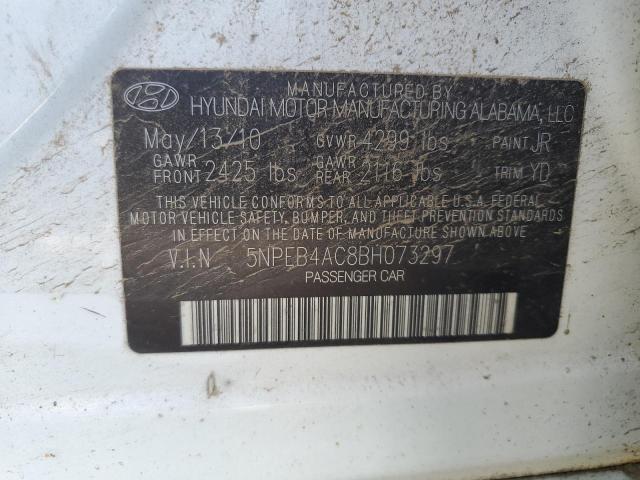 Photo 10 from auction – 2011 HYUNDAI SONATA GLS with VIN 5NPEB4AC8BH073297