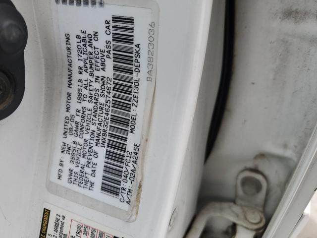 Photo 10 from auction – 2006 TOYOTA COROLLA CE with VIN 1NXBR32E46Z574672