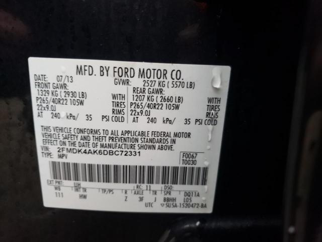 Photo 10 from auction – 2013 FORD EDGE SPORT with VIN 2FMDK4AK6DBC72331