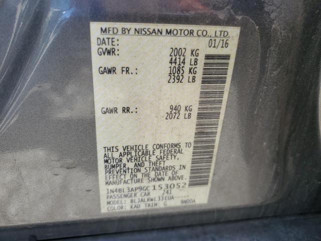 Photo 10 from auction – 2016 NISSAN ALTIMA 3.5 with VIN 1N4BL3AP9GC153052
