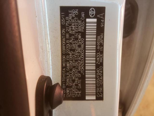 Photo 10 from auction – 2011 TOYOTA PRIUS with VIN JTDKN3DU0B0298092