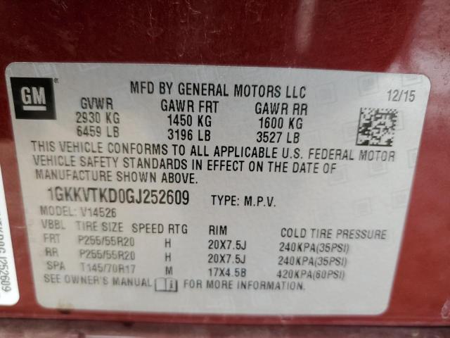Фото 10 с аукциона – 2016 GMC ACADIA DEN с VIN 1GKKVTKD0GJ252609