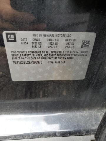Photo 10 from auction – 2014 CHEVROLET MALIBU 1LT with VIN 1G11C5SL2EF298970