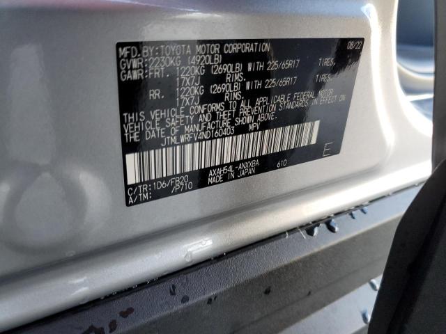 Photo 10 from auction – 2022 TOYOTA RAV4 LE with VIN JTMLWRFV4ND160403