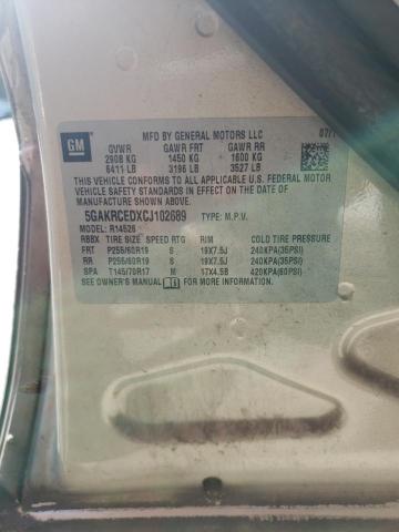 Photo 10 from auction – 2012 BUICK ENCLAVE with VIN 5GAKRCEDXCJ102689
