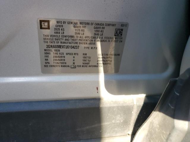 Photo 10 from auction – 2018 CHEVROLET EQUINOX PR with VIN 2GNAXMEV7J6104237