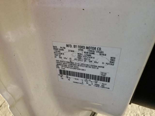 Photo 10 from auction – 2008 FORD F150 SUPER with VIN 1FTPW14V28FB91261