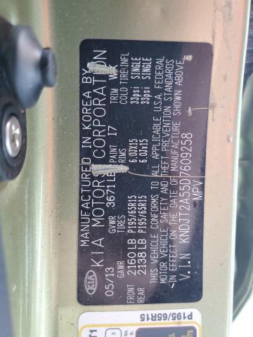 صورة رقم 10 من المزاد - 2013 KIA SOUL مع VIN KNDJT2A55D7609258