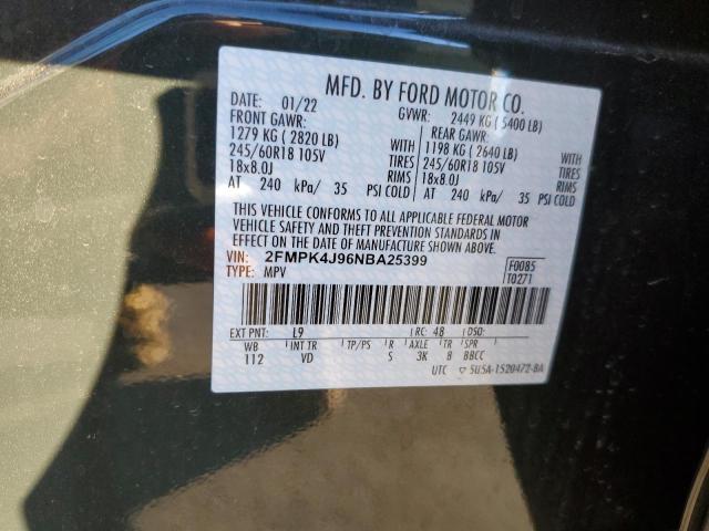 Foto 10 de la subasta – 2022 FORD EDGE SEL con VIN 2FMPK4J96NBA25399
