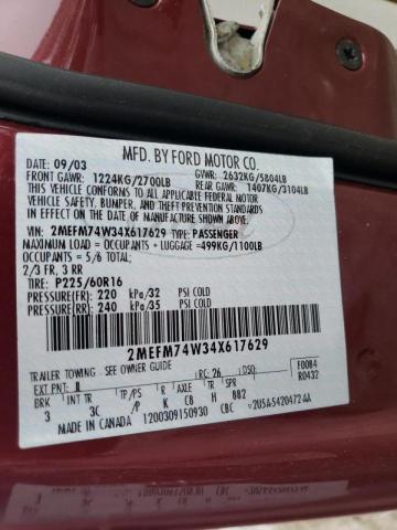 Photo 10 from auction – 2004 MERCURY GRAND MARQ with VIN 2MEFM74W34X617629