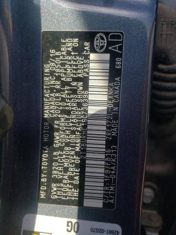 Photo 10 from auction – 2016 TOYOTA COROLLA L with VIN 2T1BURHE1GC736396
