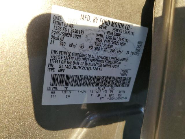 Photo 10 from auction – 2012 LINCOLN MKX with VIN 2LMDJ8JK2CBL12613