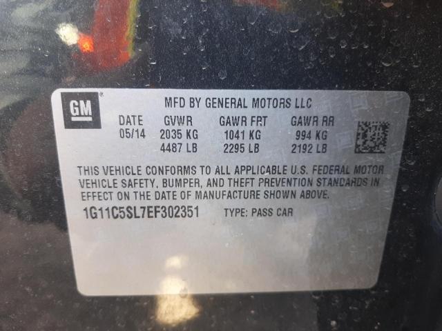 Photo 10 from auction – 2014 CHEVROLET MALIBU 1LT with VIN 1G11C5SL7EF302351