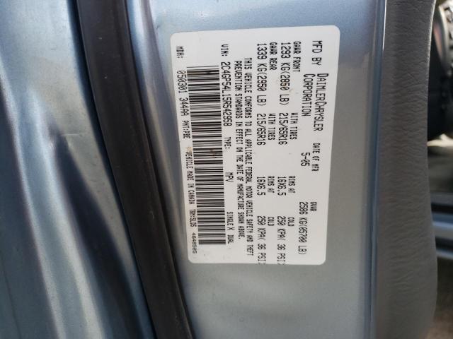 Photo 10 from auction – 2005 CHRYSLER TOWN & COU with VIN 2C4GP54L15R542958