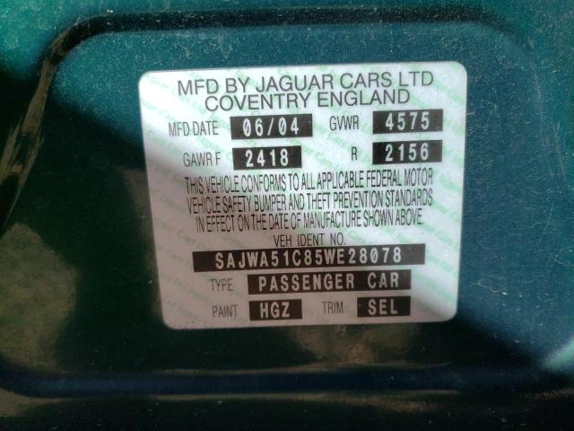 Photo 10 from auction – 2005 JAGUAR X-TYPE 3.0 with VIN SAJWA51C85WE28078