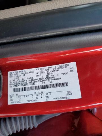 Photo 10 from auction – 2018 FORD F150 SUPER with VIN 1FTEW1EG3JKC39936