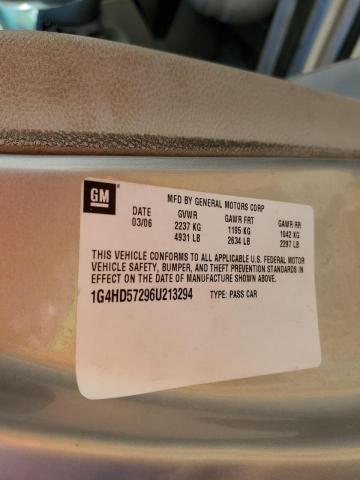 Photo 10 from auction – 2006 BUICK LUCERNE CX with VIN 1G4HD57296U213294
