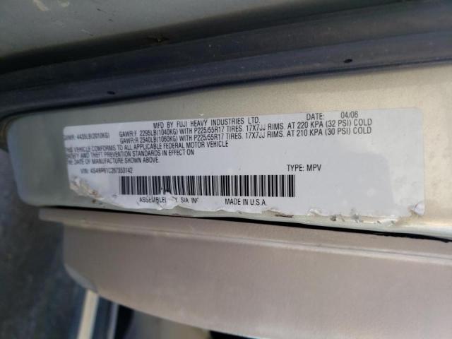 Photo 10 from auction – 2006 SUBARU LEGACY OUT with VIN 4S4BP61C267353142