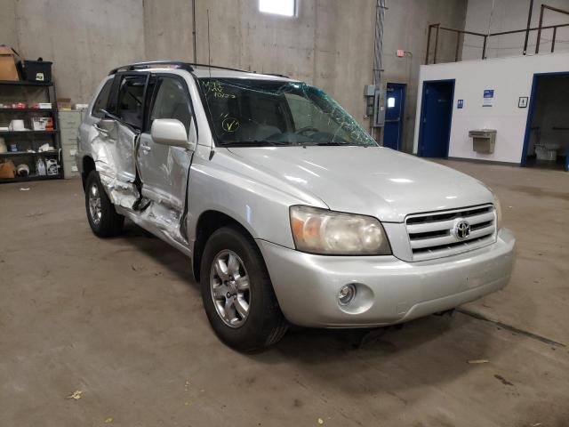 TOYOTA HIGHLANDER 2004 with VIN JTEEP21A940038266 - Photo from auction