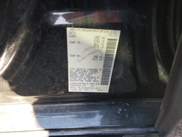 Photo 10 from auction – 2013 NISSAN ALTIMA 3.5 with VIN 1N4BL3AP5DN539726