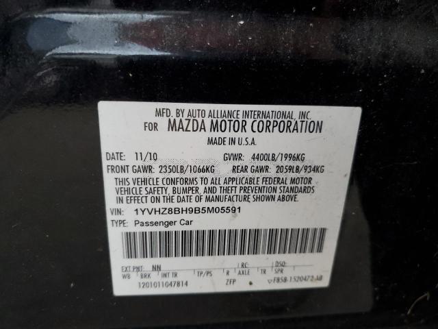 Photo 10 from auction – 2011 MAZDA 6 I with VIN 1YVHZ8BH9B5M05591