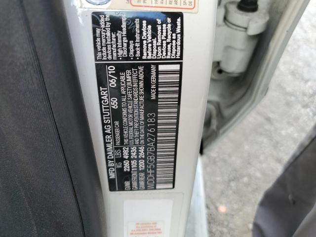 Photo 10 from auction – 2011 MERCEDES-BENZ E 350 with VIN WDDHF5GB7BA276183