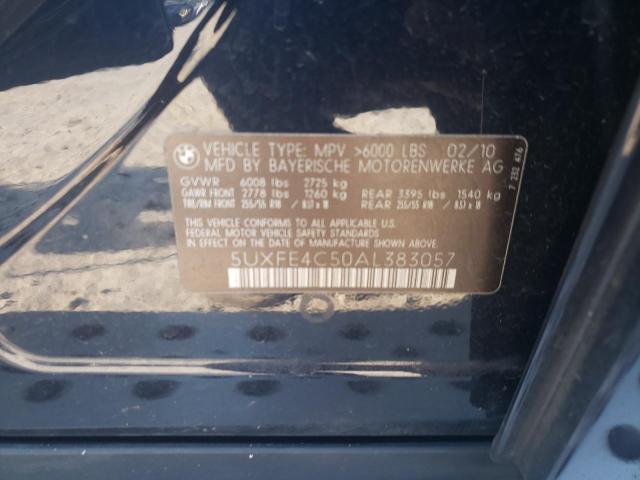 Photo 10 from auction – 2010 BMW X5 XDRIVE3 with VIN 5UXFE4C50AL383057