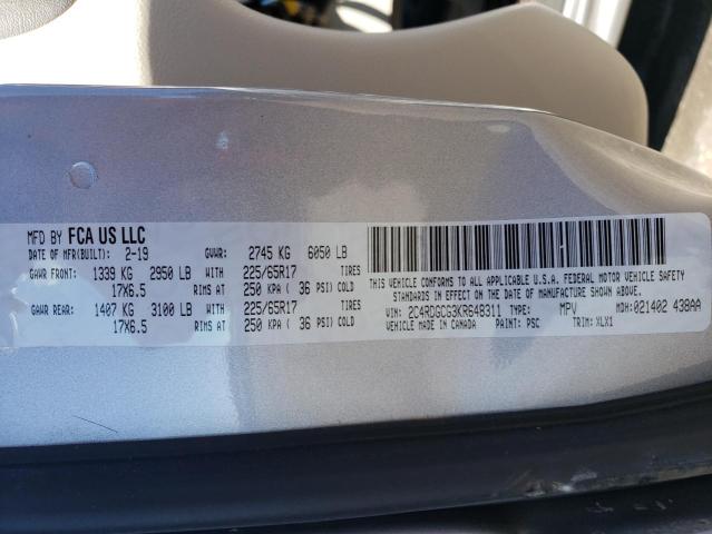 Photo 10 from auction – 2019 DODGE GRAND CARA with VIN 2C4RDGCG3KR648311