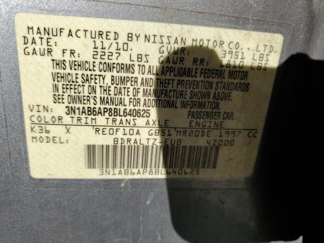 Photo 10 from auction – 2011 NISSAN SENTRA 2.0 with VIN 3N1AB6AP8BL640625