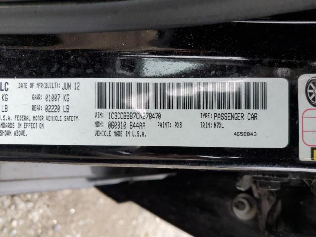 Photo 10 from auction – 2012 CHRYSLER 200 TOURIN with VIN 1C3CCBBB7CN278470